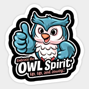 Whimsical Owl Spirit Sticker